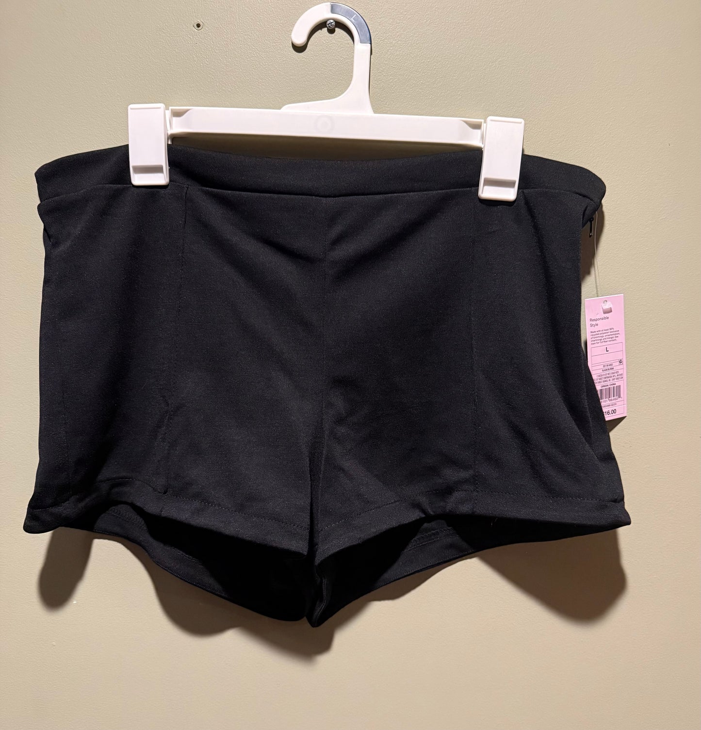 Wild Fable Women’s Shorts Black High Rise Ponte Micro Hot Activewear