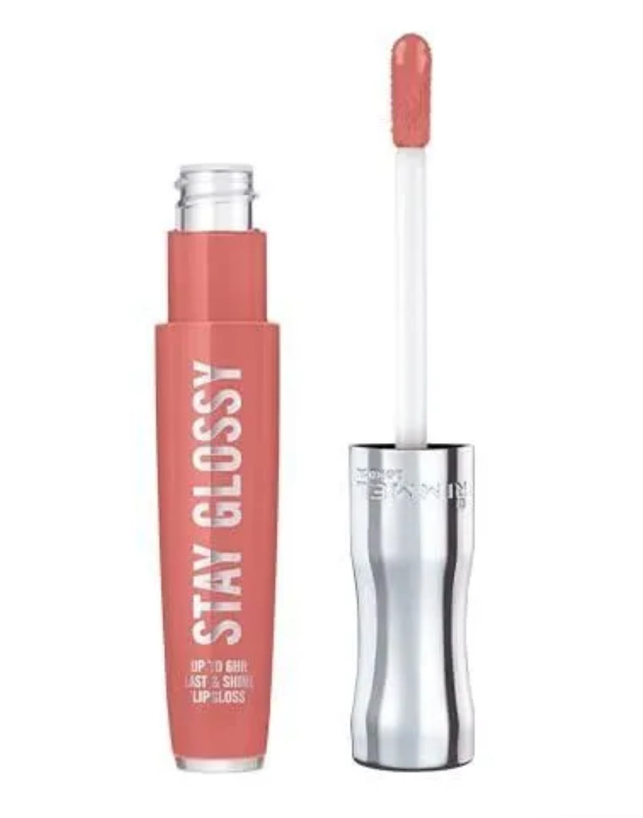 Rimmel London, Stay Glossy Lip Gloss, 470 Perfect Peony