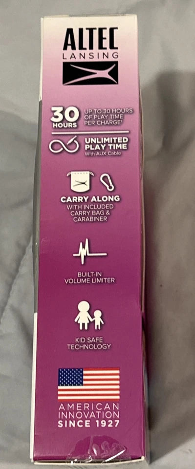 Altec Lansing Kid Safe 2-in-1 Bluetooth Wireless Pink Kid's Headphones