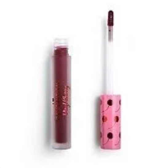 Makeup Revolution Vinyl Cherry Liquid Lipstick (Various Shades) - Black Forest