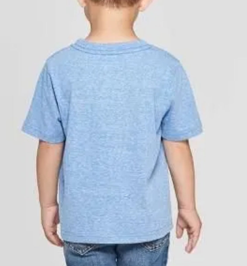 Toddler Boys' Disney Spider-Man Short Sleeve Graphic T-Shirt - Heather Blue 3T